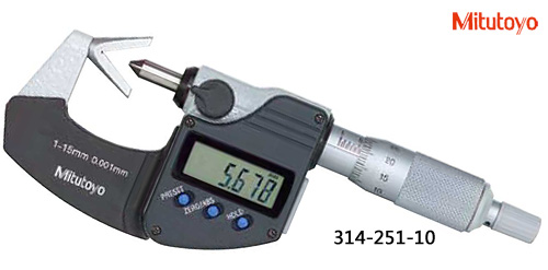 B0414-002-三豐-314-251-10數顯V型測砧千分尺  1-15